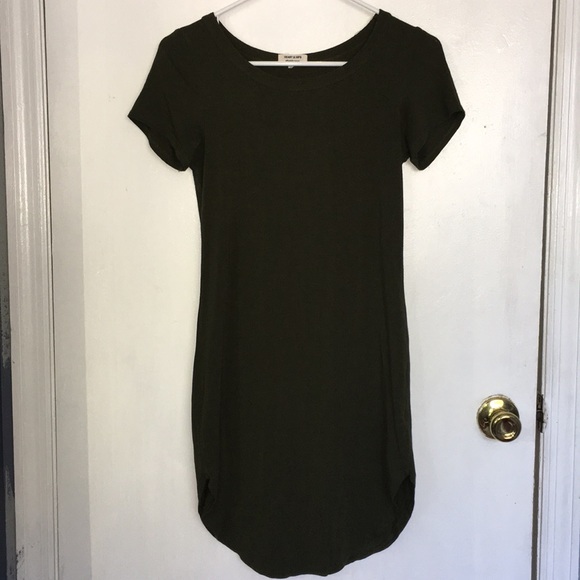 Hunter green t shirt dress Clearance